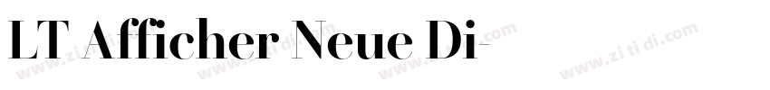 LT Afficher Neue Di字体转换